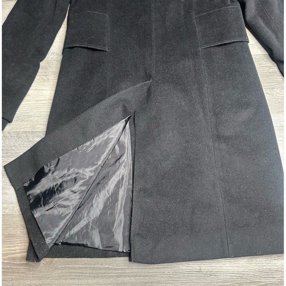 Jones New York Wool Blend Tailored Mid Length Walker Dress Coat Black Women’s/ 8 - Picture 5 of 8